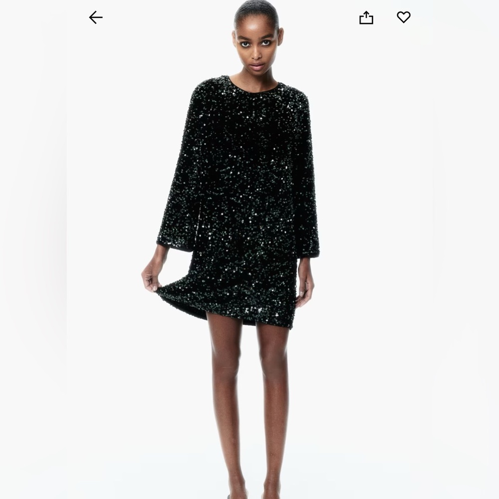 H&M Green Sequin Dress